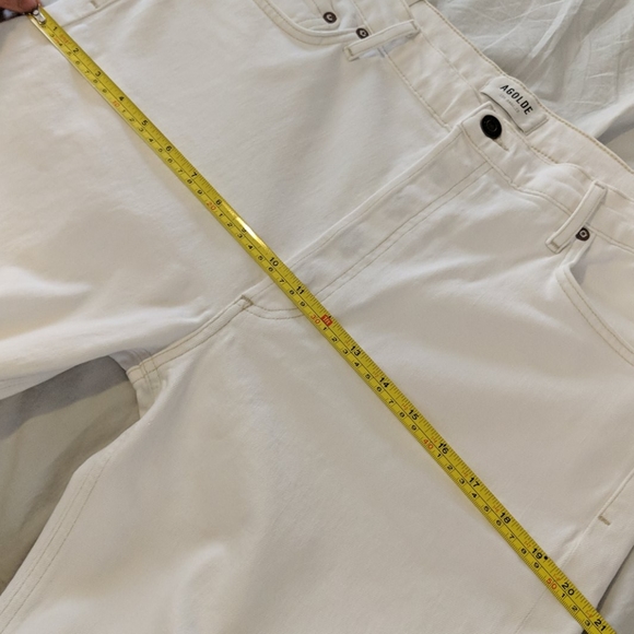 Agolde Nico High Rise Slim Fit White Jean Untitled - Picture 12 of 14